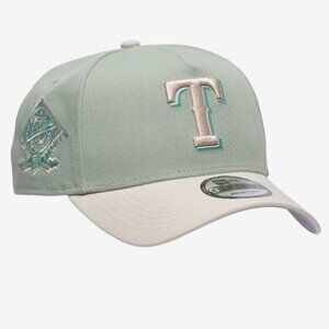 New Era Texas Rangers 9Forty A-Frame Sage & Gray Hat Cap New with Tags